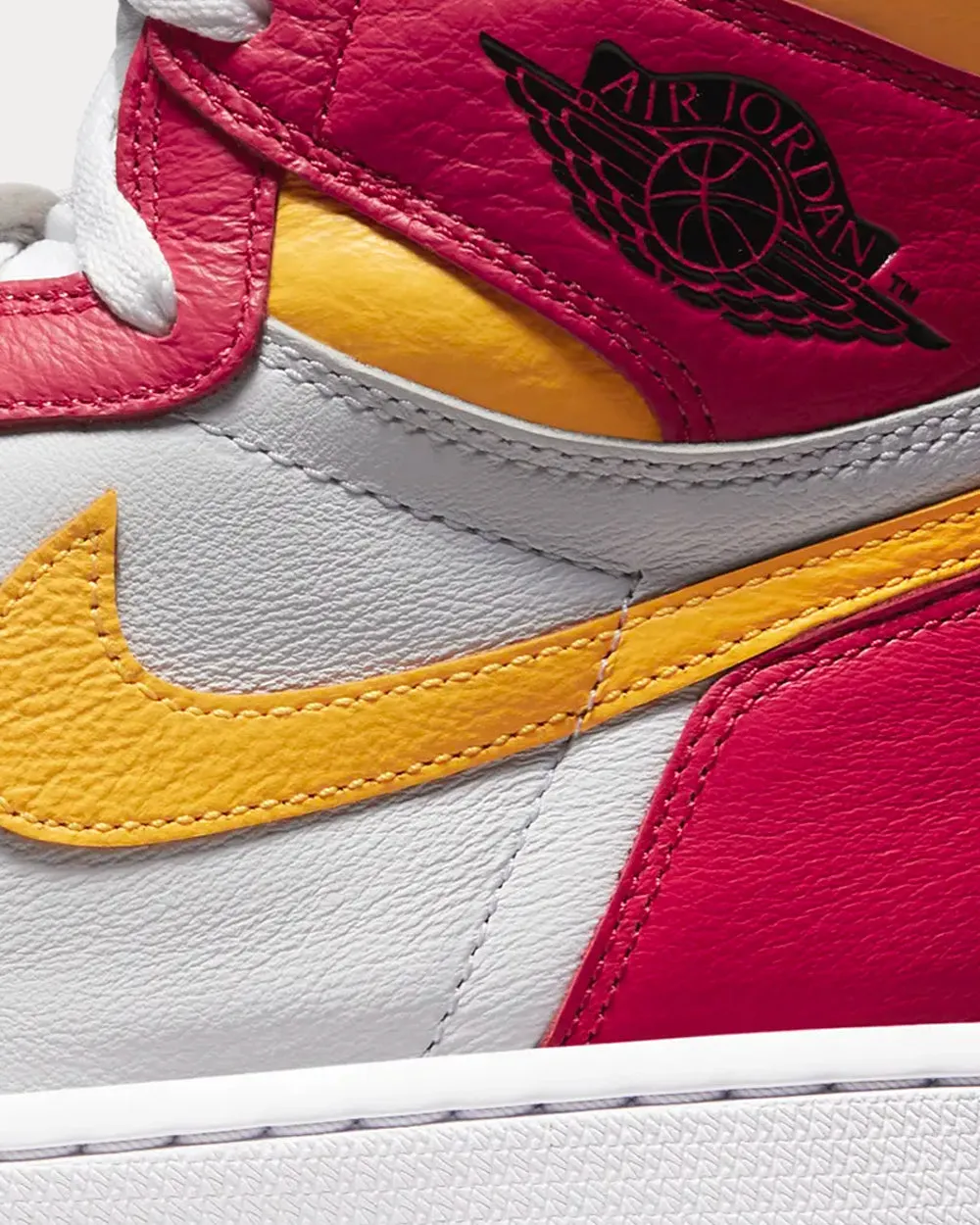 Air Jordan 1 Light Fusion Red High Top Sneakers