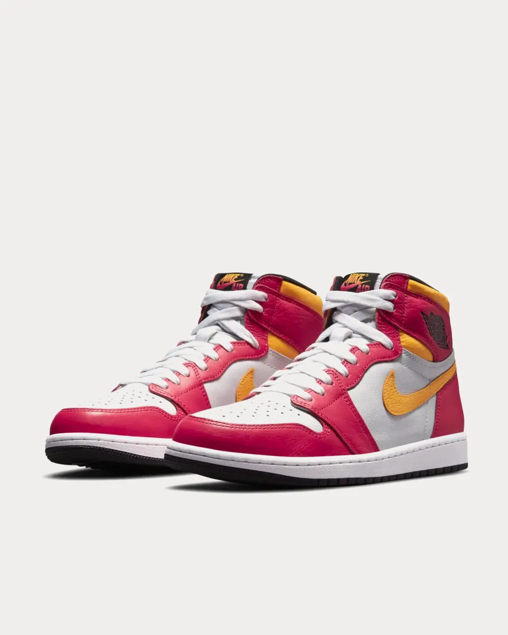 Air Jordan 1 Light Fusion Red High Top Sneakers