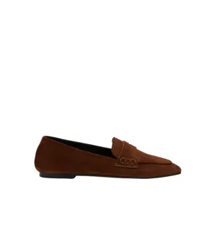 Alfie Suede Leather Loafer in Brown