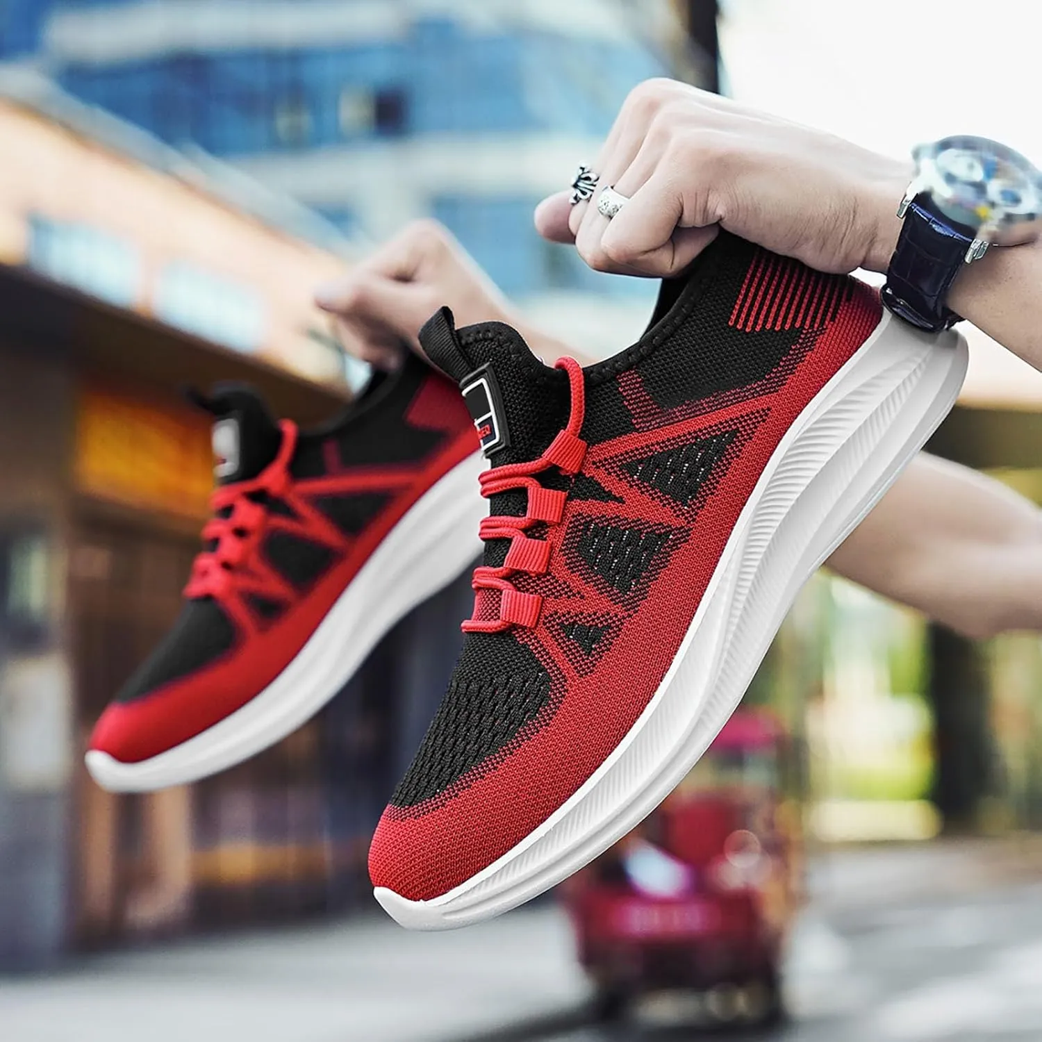 Arch Support Non Slip Minimalist Shoes for Men Comfortable Breathable Slip On Sneaker Comfortable Stretch Shoes