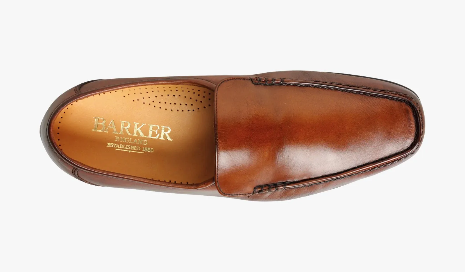 Barker Javron Loafer Shoe - Brown Burnished Calf