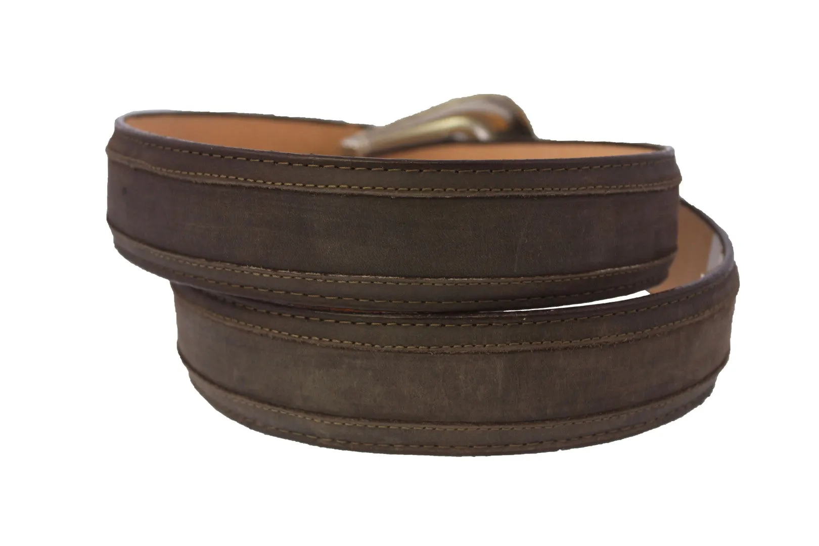Brown #305 Western Cowboy Belt Leather - Removable Buckle
