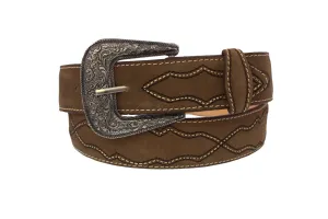 Brown #480 Western Cowboy Belt Leather - Removable Buckle
