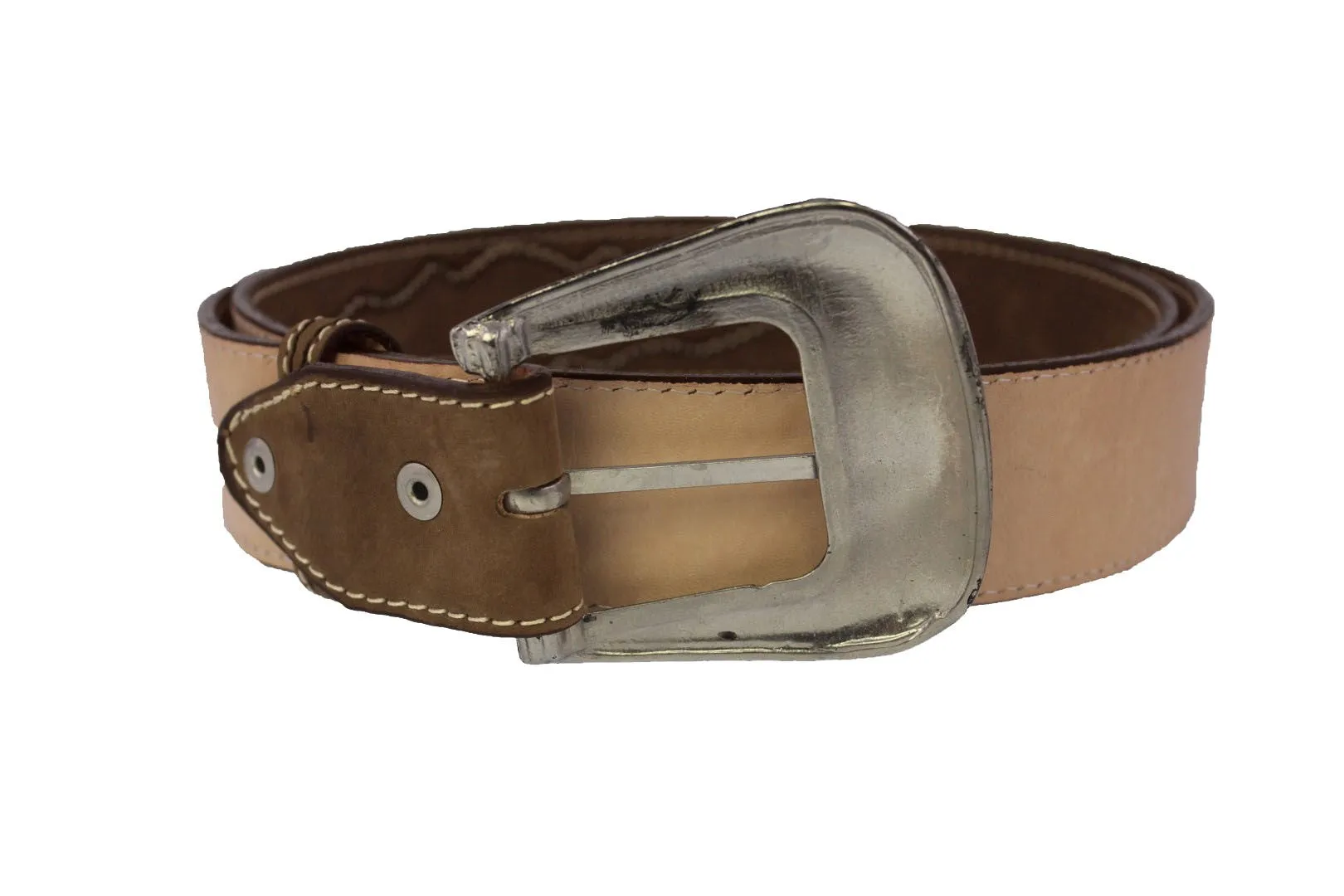 Brown #480 Western Cowboy Belt Leather - Removable Buckle