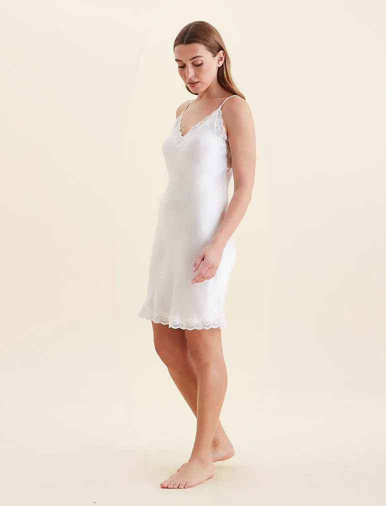 Camille Silk Lace Mini Slip