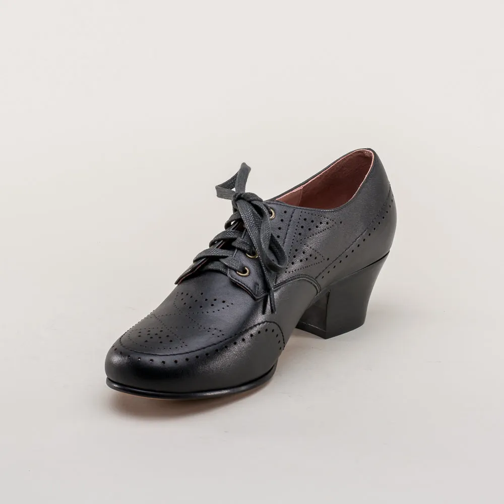 Claire Women's 1940s Oxfords (Black)