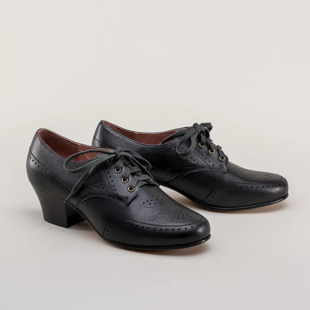 Claire Women's 1940s Oxfords (Black)
