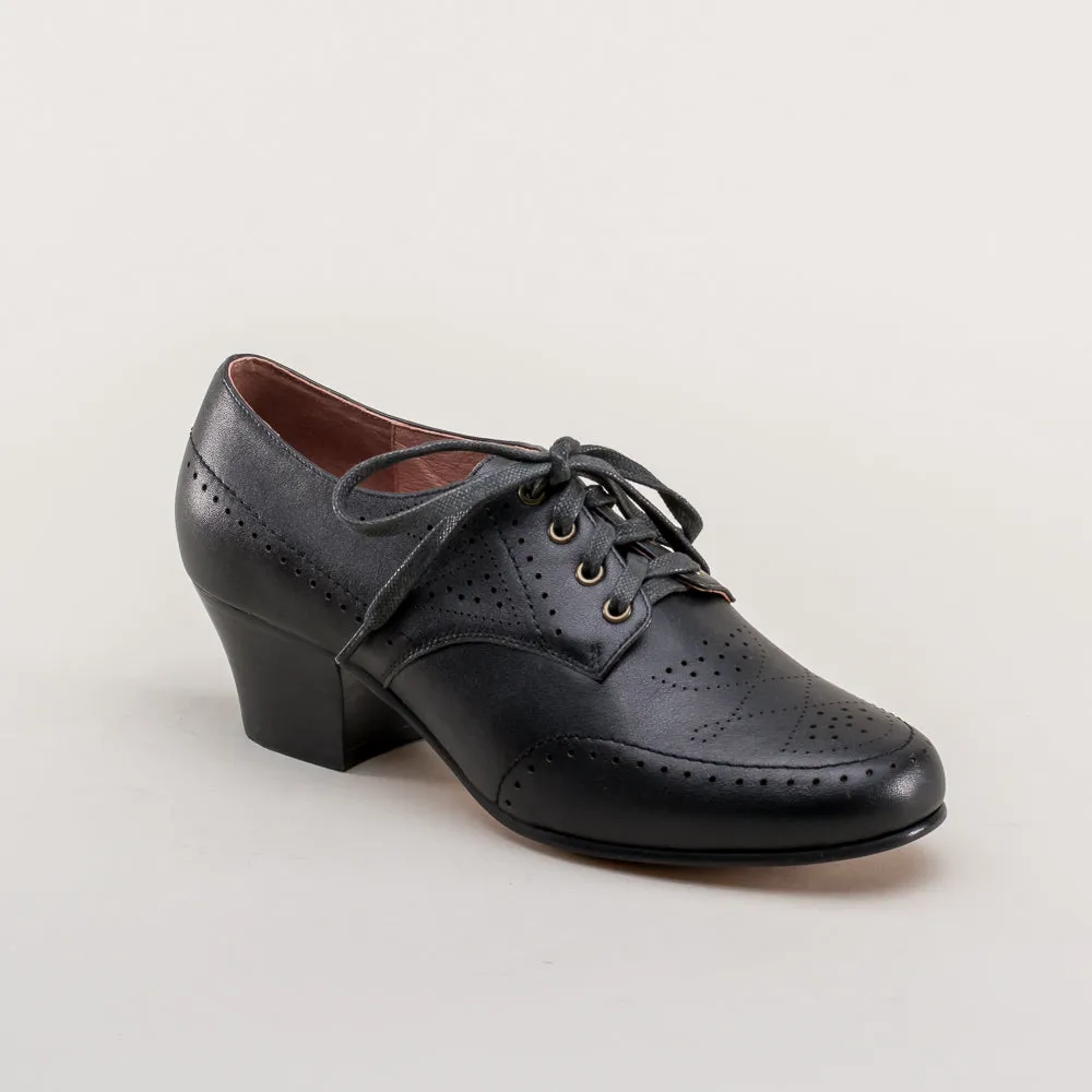 Claire Women's 1940s Oxfords (Black)