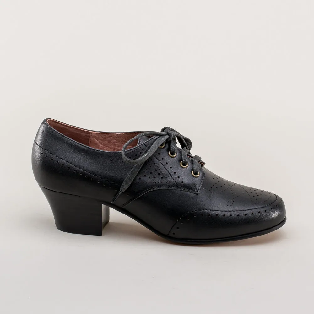 Claire Women's 1940s Oxfords (Black)