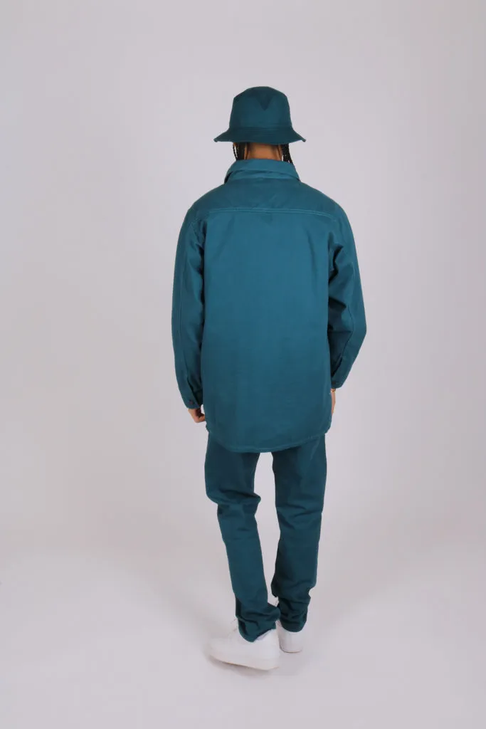 Essential straight leg chino skate pants in bottle green
