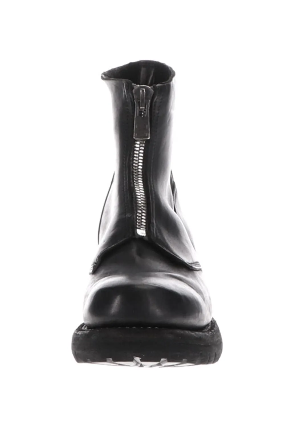 Front Zip Boots Vibram Sole Horse Culatta Full Grain Leather