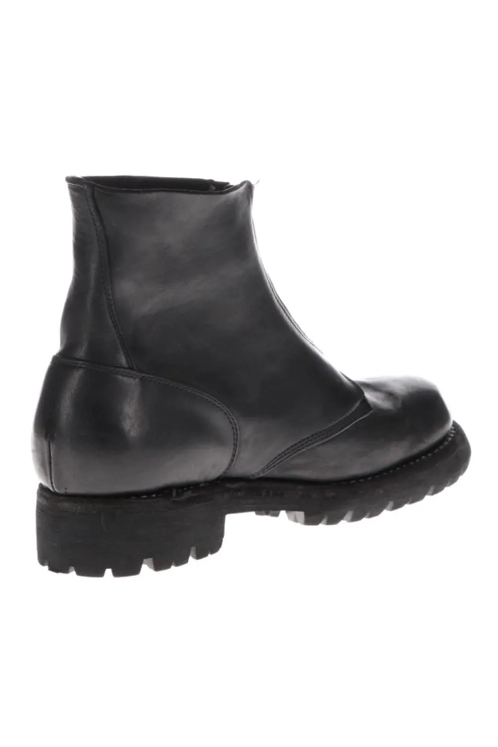 Front Zip Boots Vibram Sole Horse Culatta Full Grain Leather