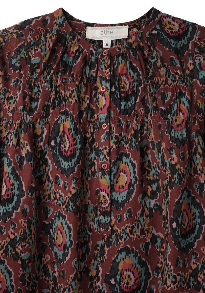 Ikat Print Dress