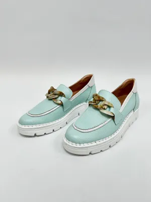 JOSE SAENZ Mint Green Loafer