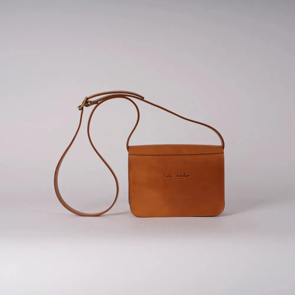 Kate Sheridan Acorn Pocket Lock Bag in Tan