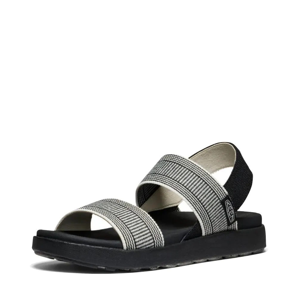 KEEN Women's Elle Backstrap Sandal in Black/Star White