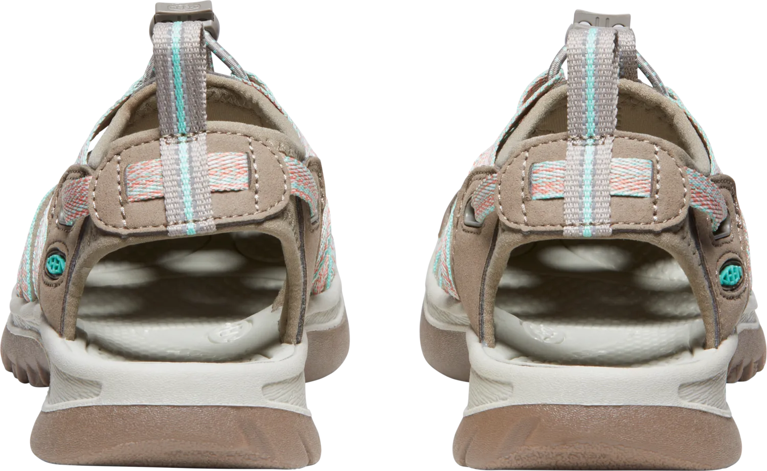 Keen Women's Whisper Closed Toe Sandals (Taupe/Coral)