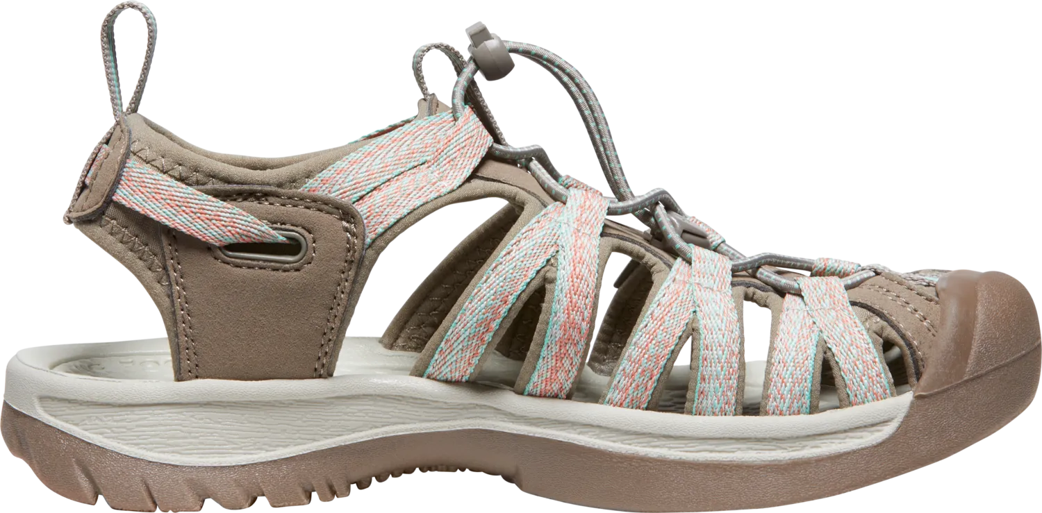 Keen Women's Whisper Closed Toe Sandals (Taupe/Coral)