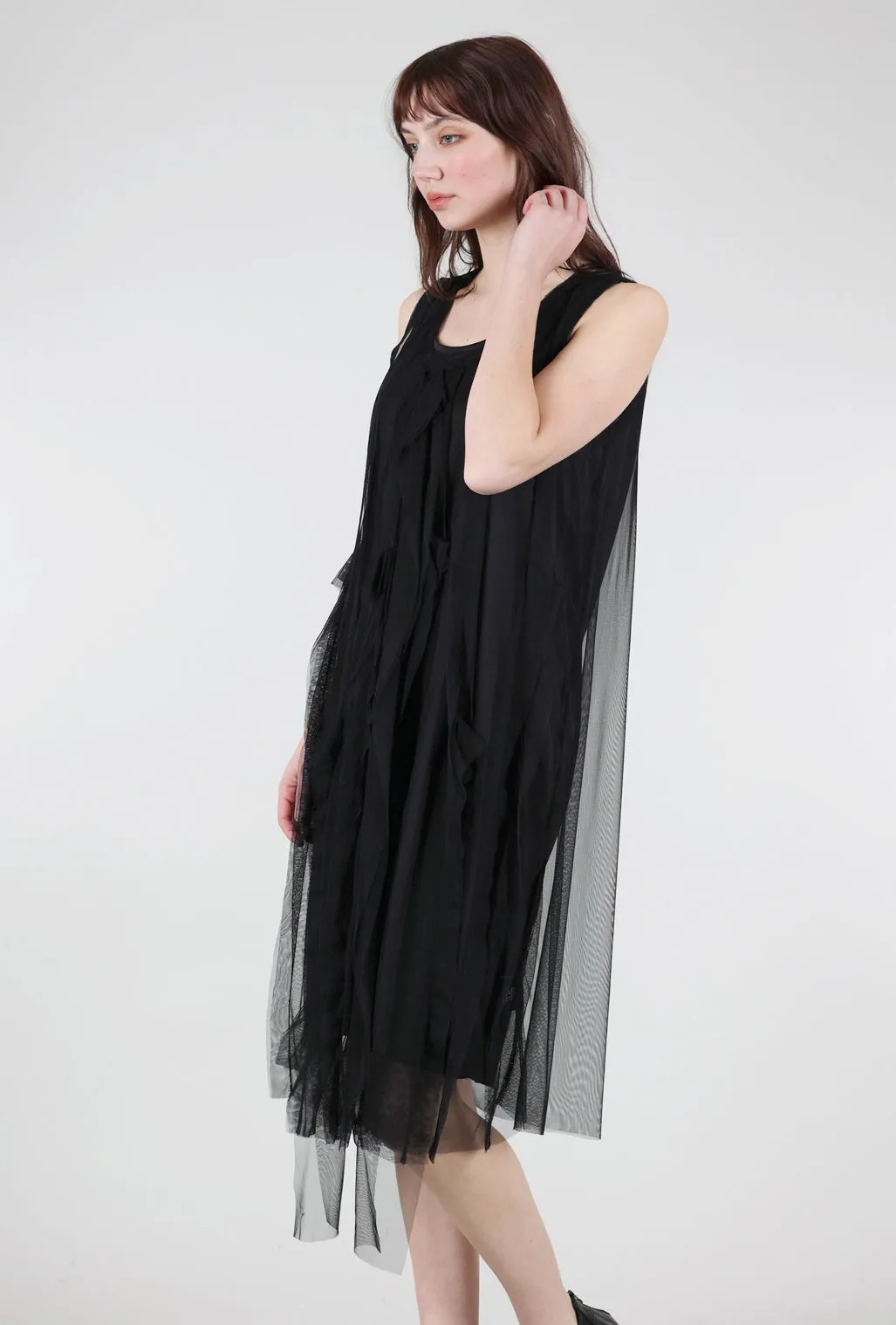 Martine Tulle Dress, Black