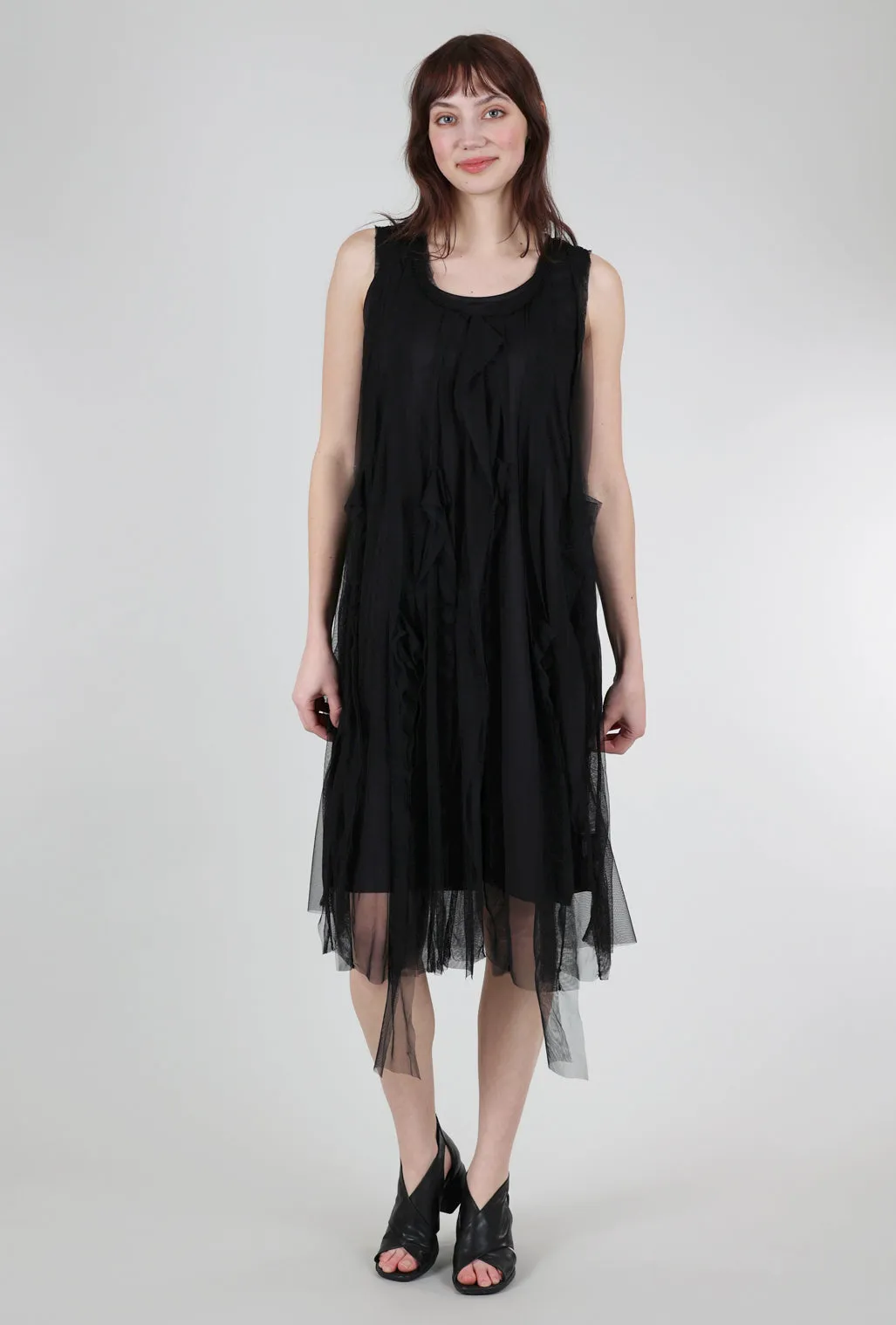 Martine Tulle Dress, Black