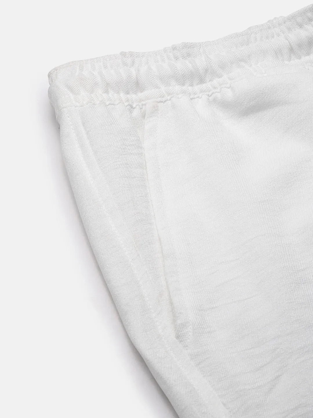 Men Solid White Casual Co Ords Set