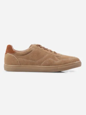 Men's Beige Suede Smart Casual Lace Up (IX2147)