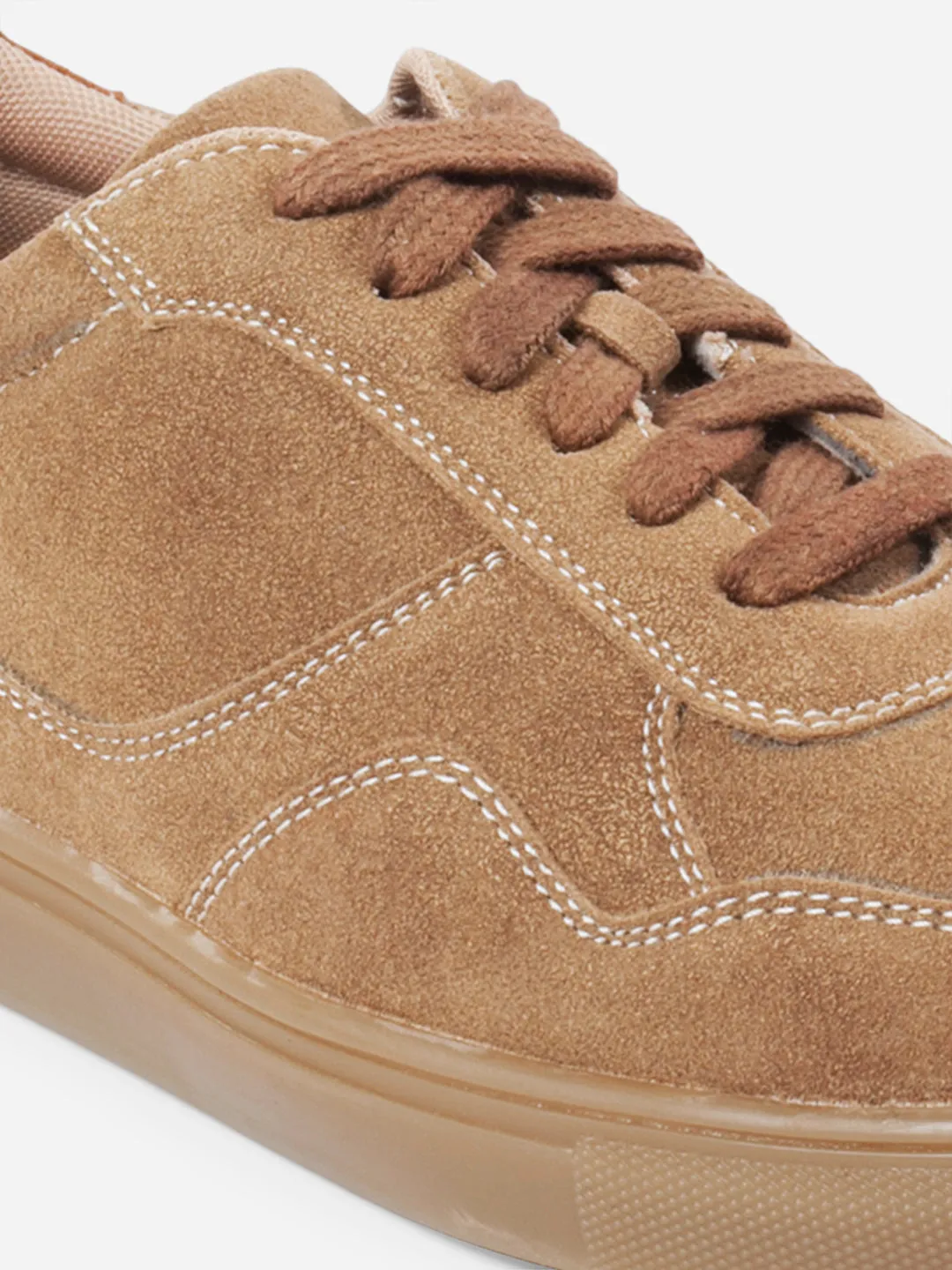 Men's Beige Suede Smart Casual Lace Up (IX2147)