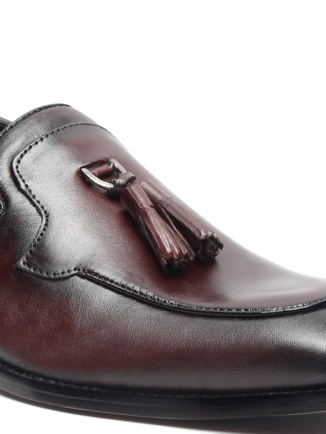 Men's Premium Italian Leather Brunette Brown Moccasins