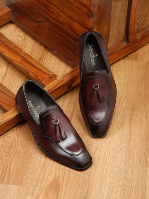 Men's Premium Italian Leather Brunette Brown Moccasins