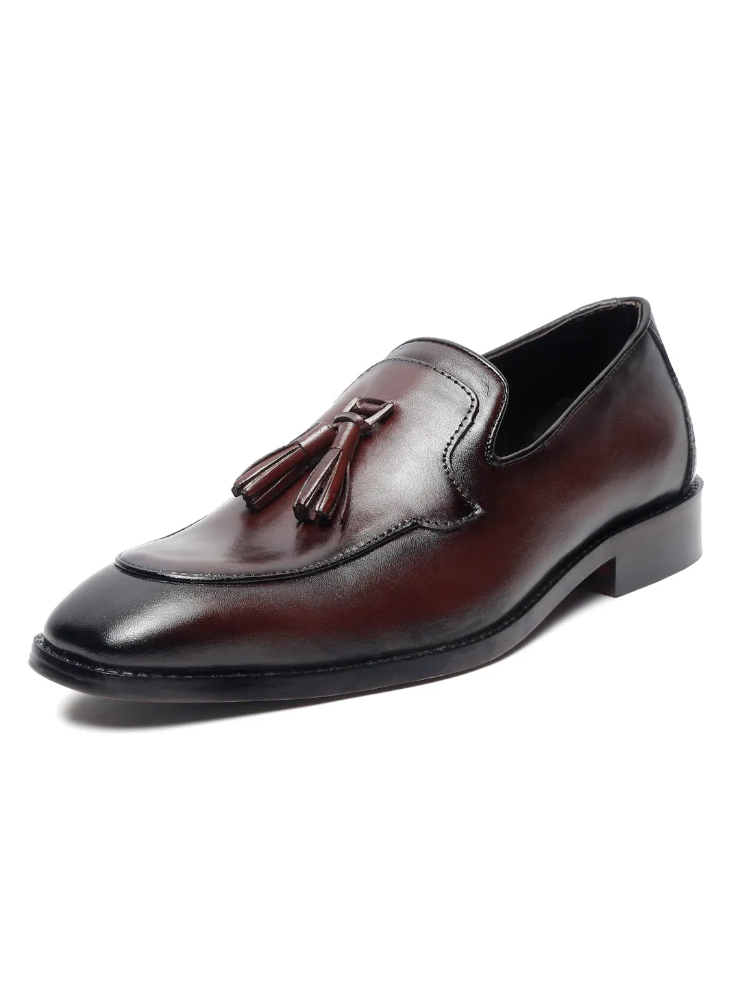 Men's Premium Italian Leather Brunette Brown Moccasins