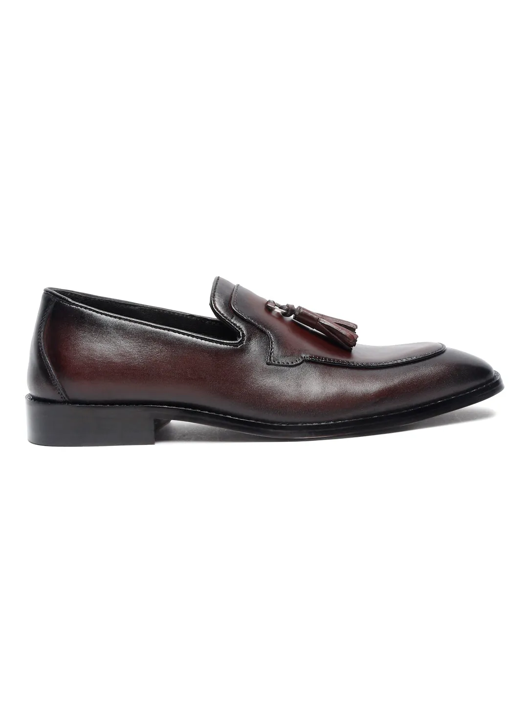 Men's Premium Italian Leather Brunette Brown Moccasins