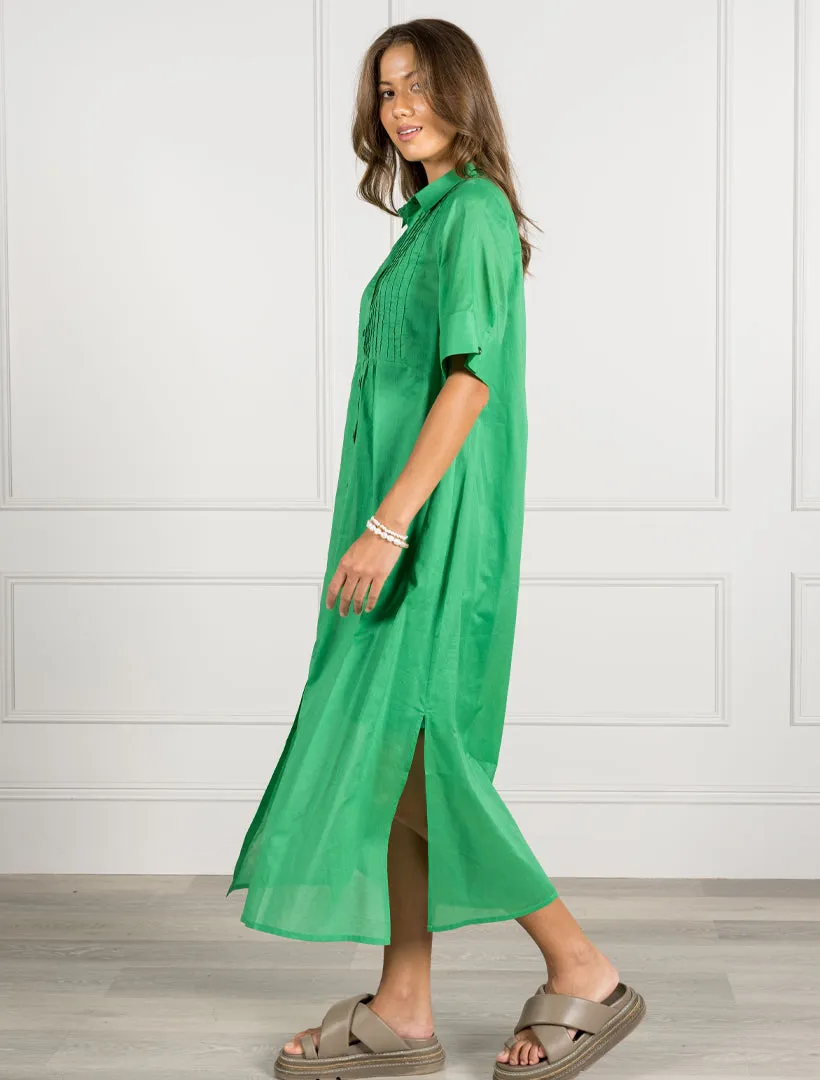 Molly Shirt Dress Green - FINAL SALE