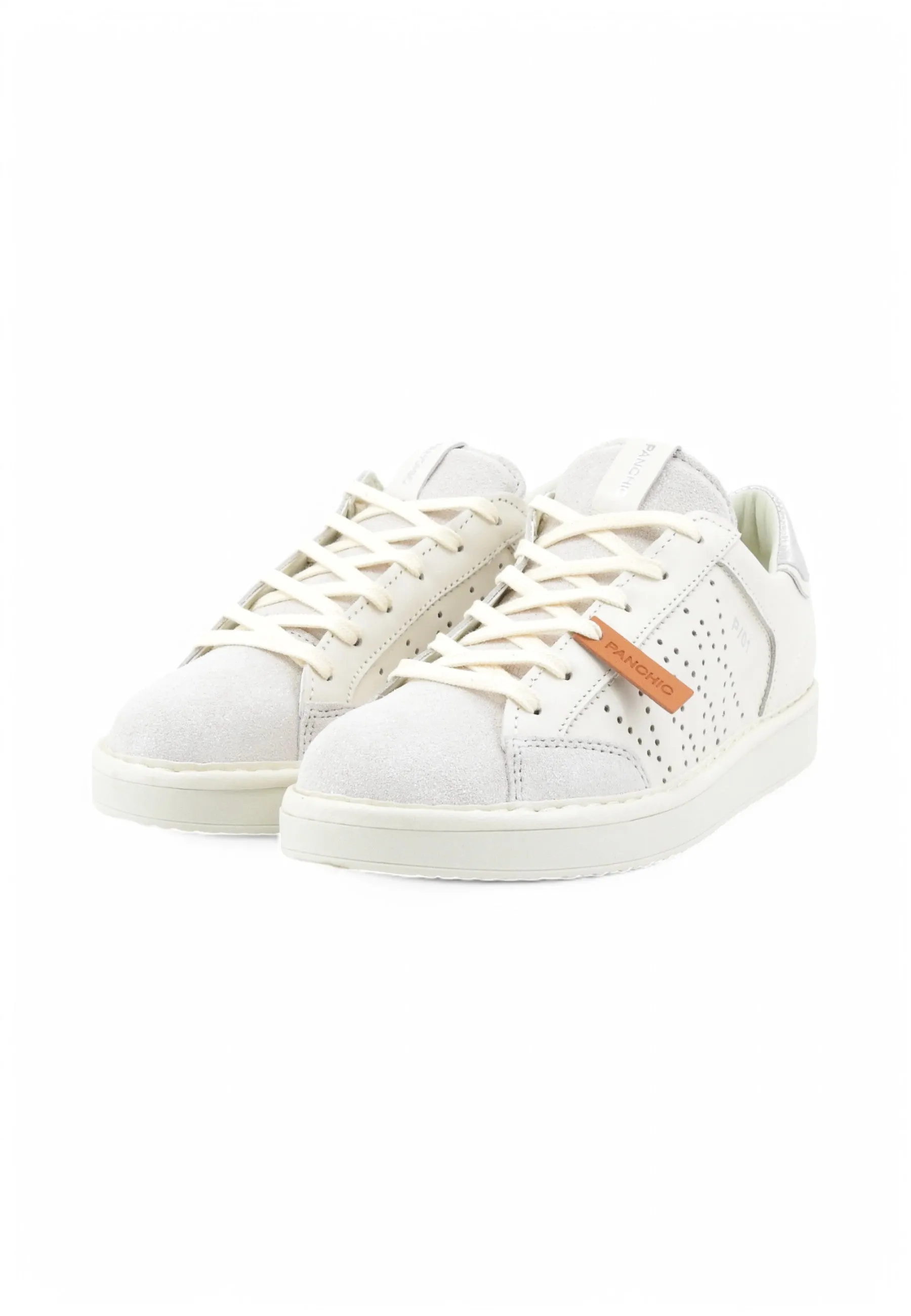 PAN CHIC Sneakers Donna Bianco Argento Glitter P01W022-01382221-PE25