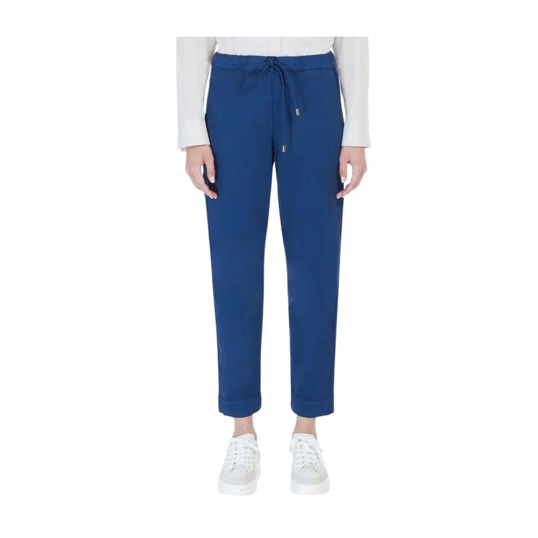 Pantalone Donna Blu con coulisse