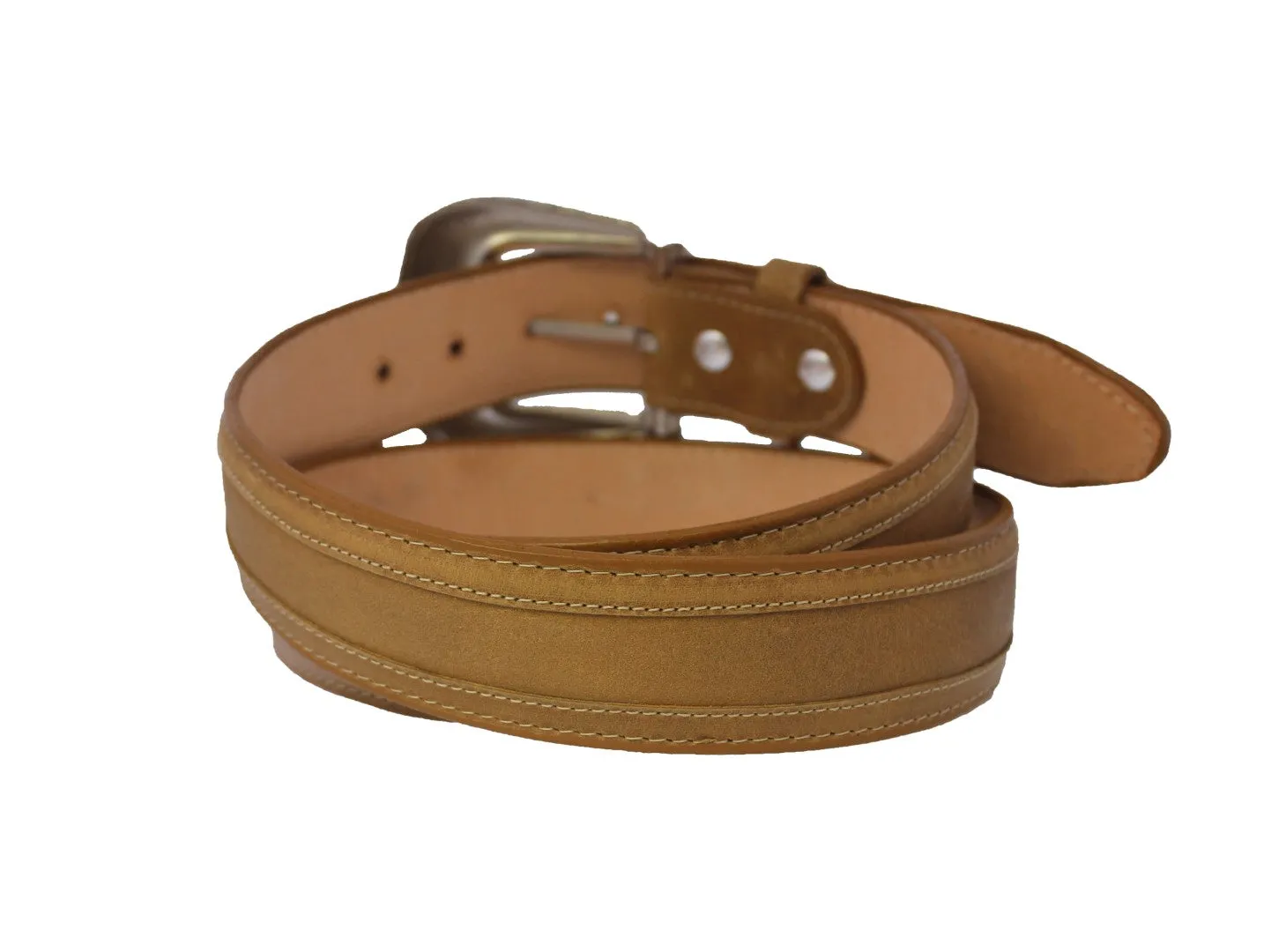 Sand #305 Western Cowboy Belt Leather - Removable Buckle