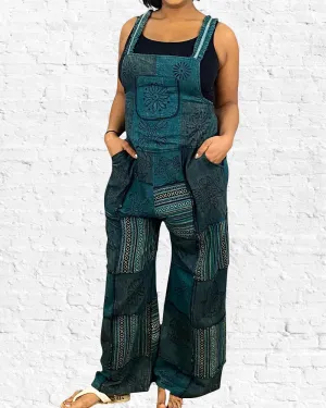 Shakti Overalls Teal Patch