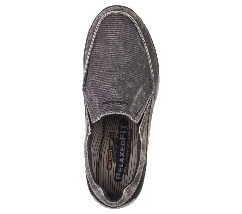 Skechers MEN RELAXED FIT: EXPECTED - AVILLO 64109 Extra Wide Fit BLACK