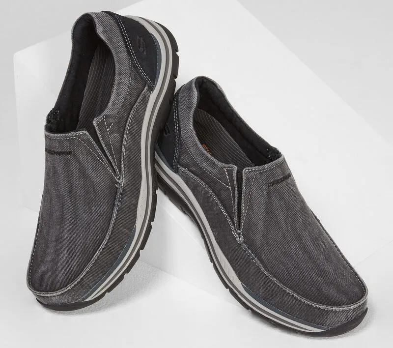 Skechers MEN RELAXED FIT: EXPECTED - AVILLO 64109 Extra Wide Fit BLACK