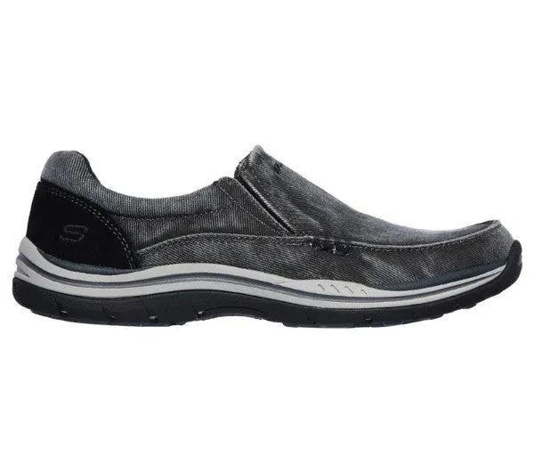 Skechers MEN RELAXED FIT: EXPECTED - AVILLO 64109 Extra Wide Fit BLACK