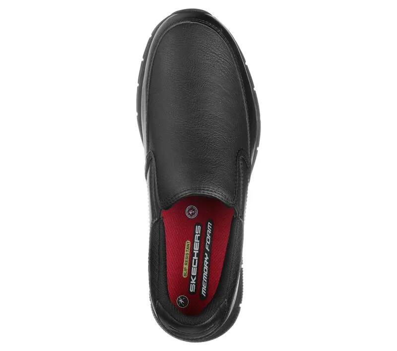 SKECHERS MEN'S  Work Relaxed Fit: Nampa SR #77157 Wide BLK