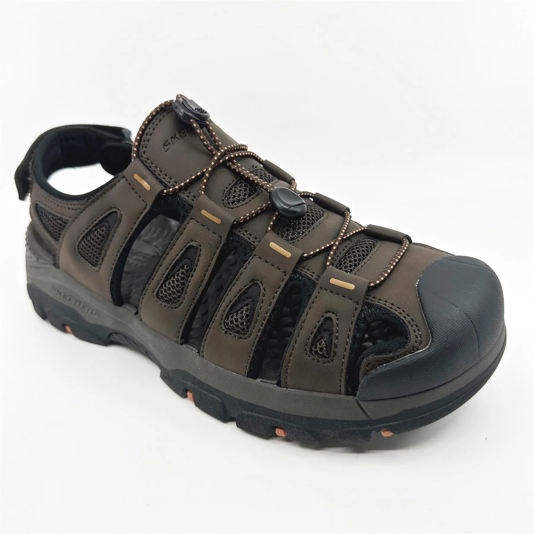 Skechers Tresmen Outseen Chocolate Brown Mens Sandal Relaxed Fit Slip-On