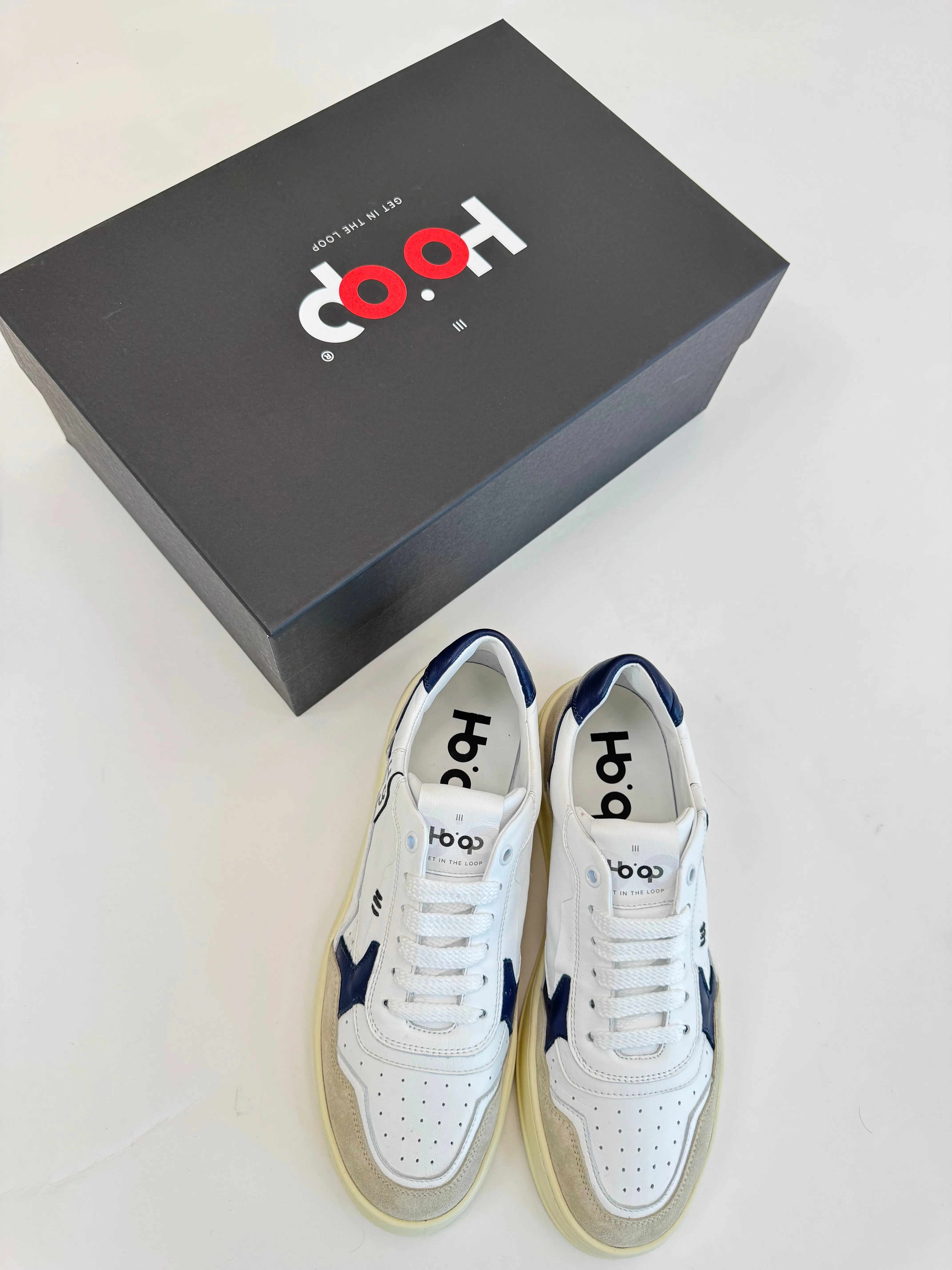 Sneaker Ho'op White Blu Navy