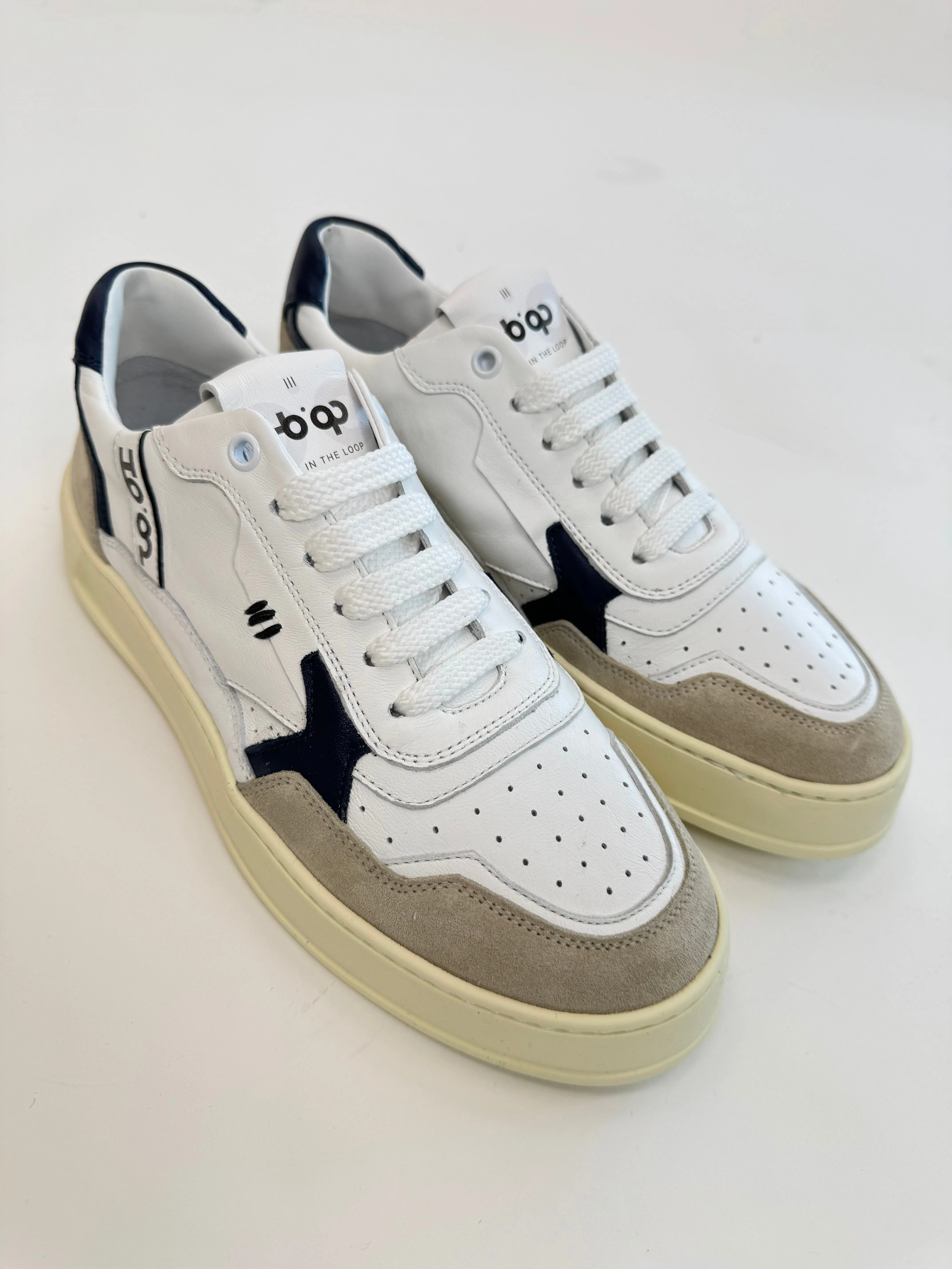 Sneaker Ho'op White Blu Navy