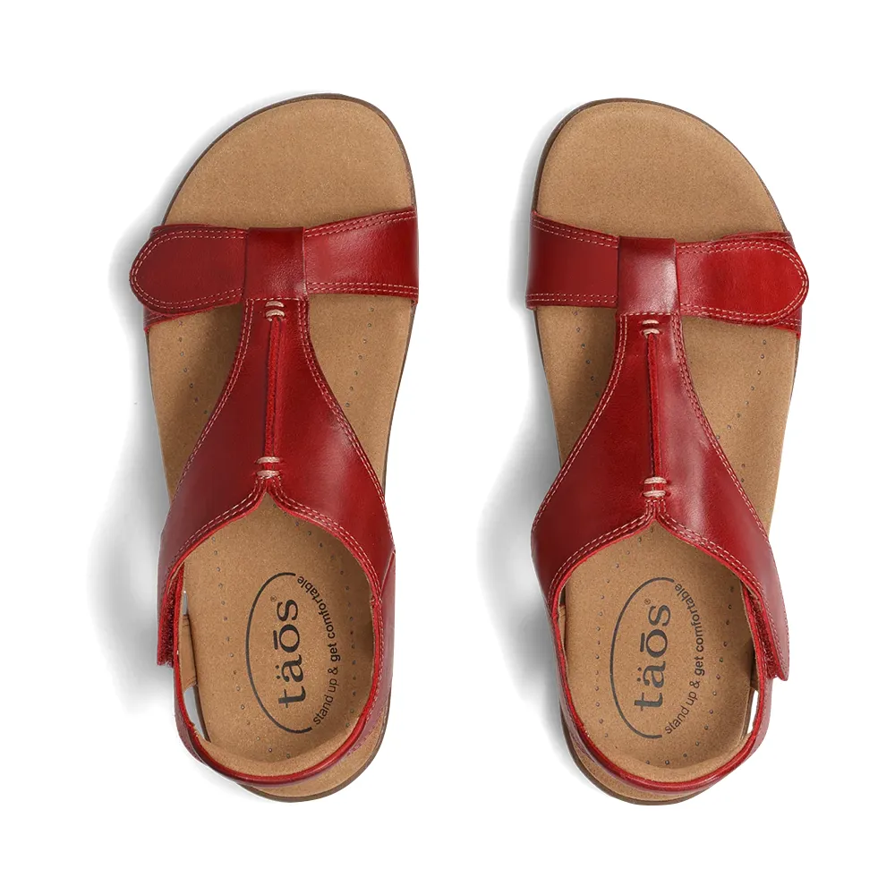 Taos Women's The Show Sandal in Red