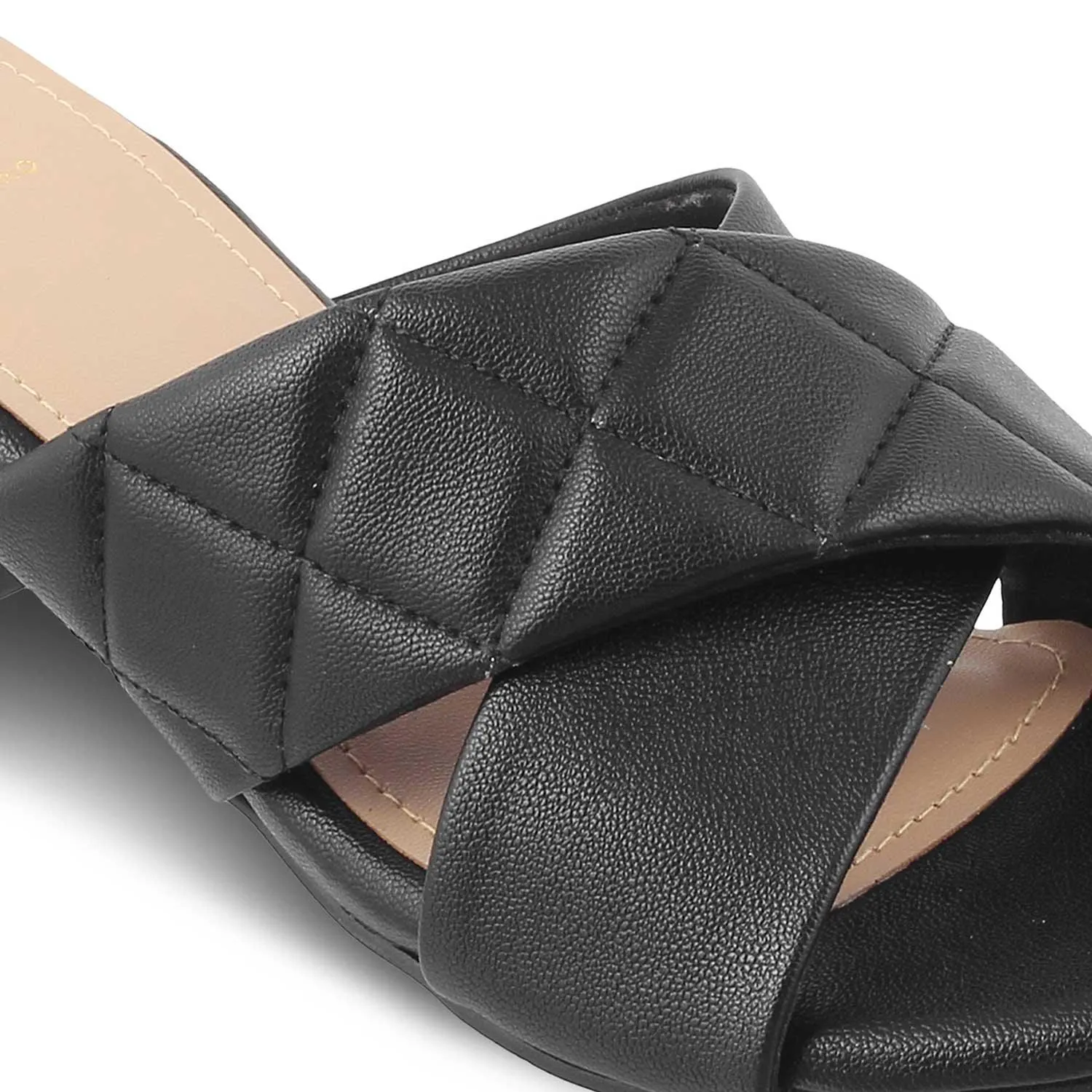 The Romi Black Women's Dress Block Heel Sandals Tresmode