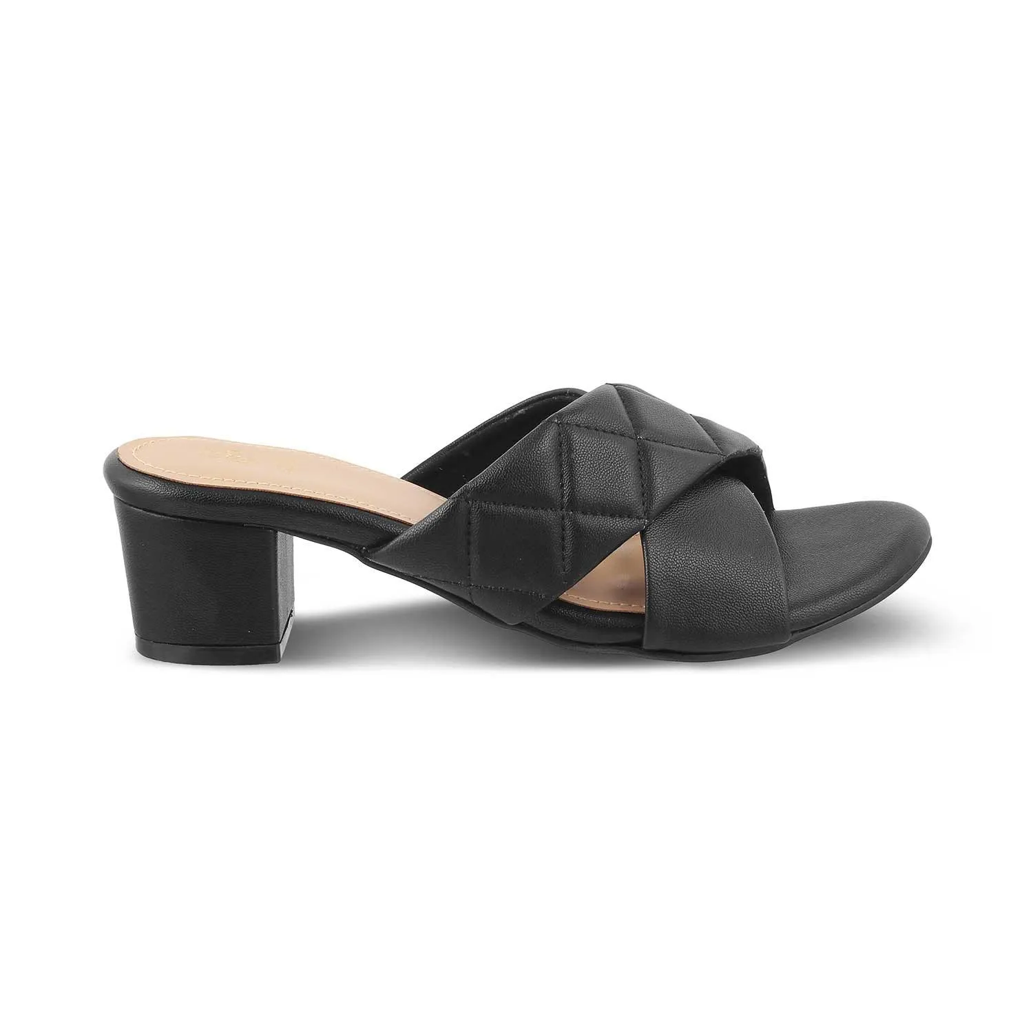 The Romi Black Women's Dress Block Heel Sandals Tresmode