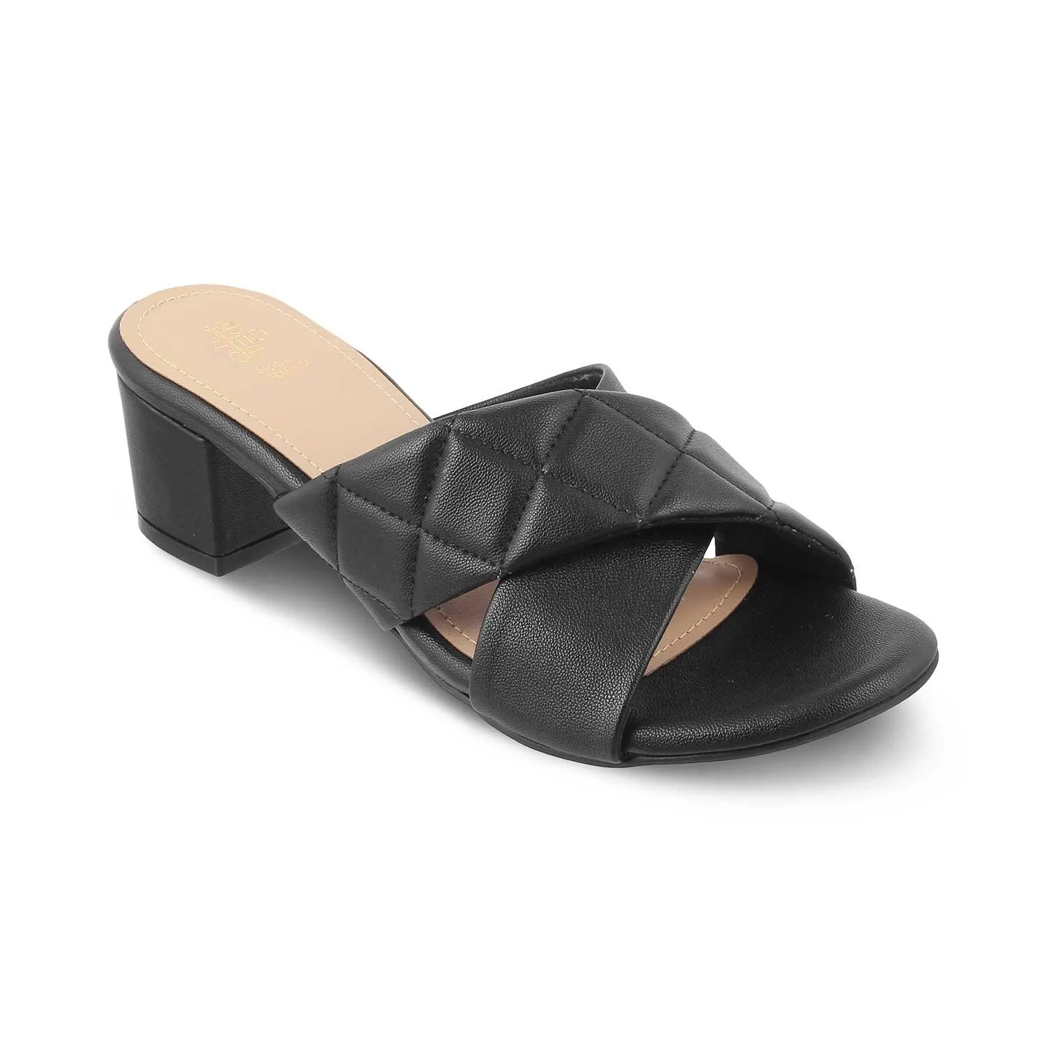 The Romi Black Women's Dress Block Heel Sandals Tresmode