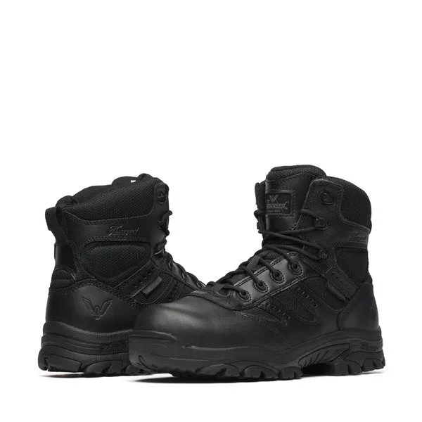 Thorogood 6" Deuce Black Waterproof Round Comp Toe Tactical Side-Zip Work Boot