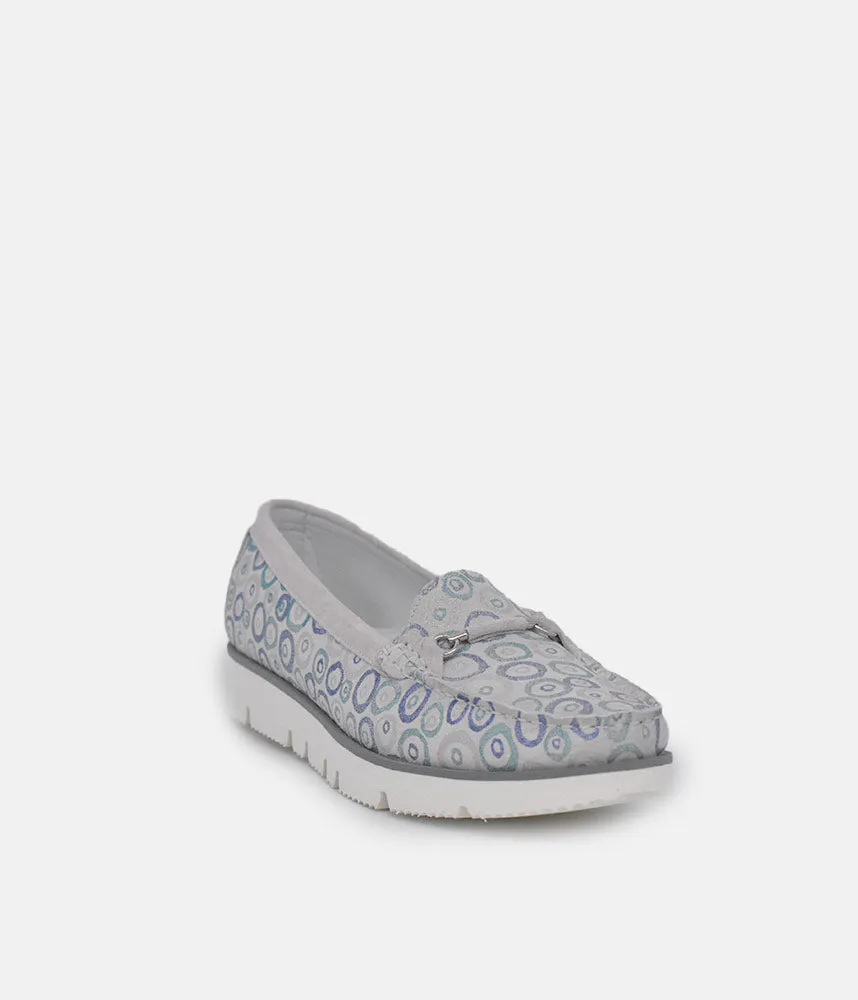 Vittoria Mengoni Gorgeous Grey Circle Loafers