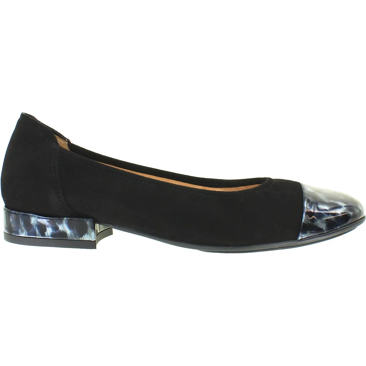 Women's Sabrinas Kyoto 77002 Black Suede/Blue Tortoise